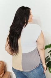 Trendy Color Block V-Neck Knit Top for Stylish Comfort